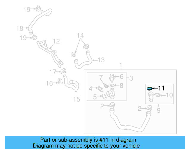 Water Hose Assembly Upper Seal N-907-653-01 - View 98