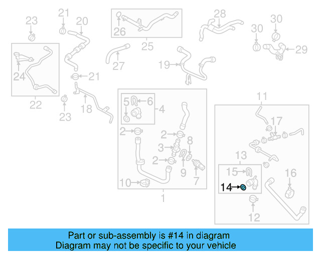 Water Hose Assembly Upper Seal N-907-653-01 - View 262