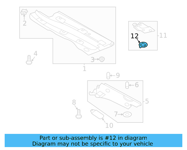 Seat Back Panel Clip N-909-113-01 - View 29