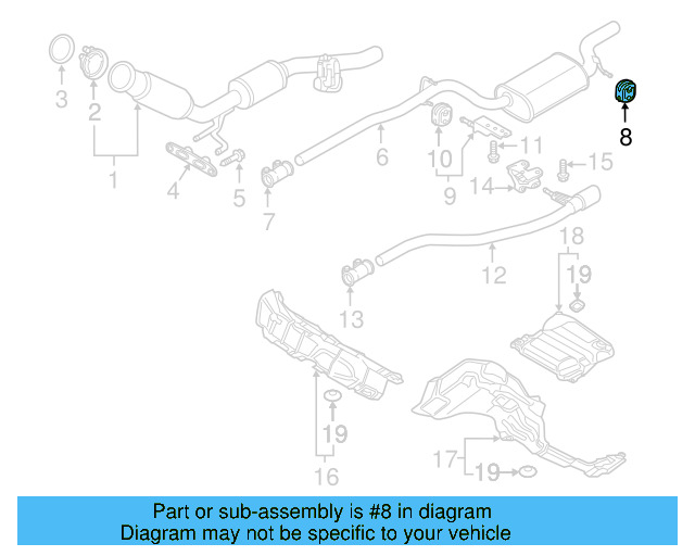 Muffler & Pipe Retainer Ring 1K0-253-147 - View 44