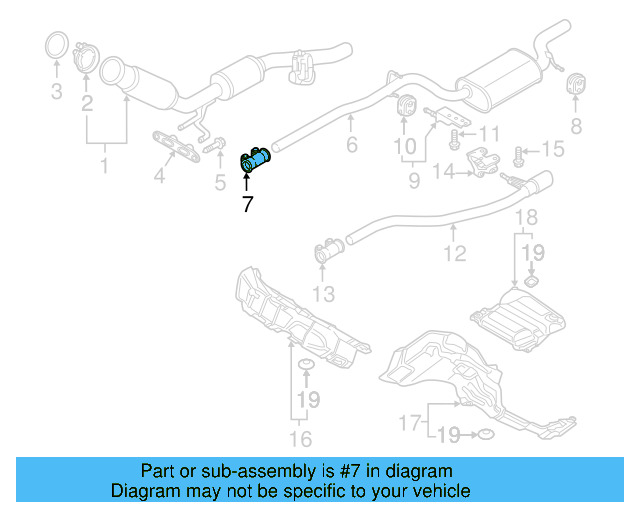 Rear Muffler Clamp 1K0-253-141-S - View 64