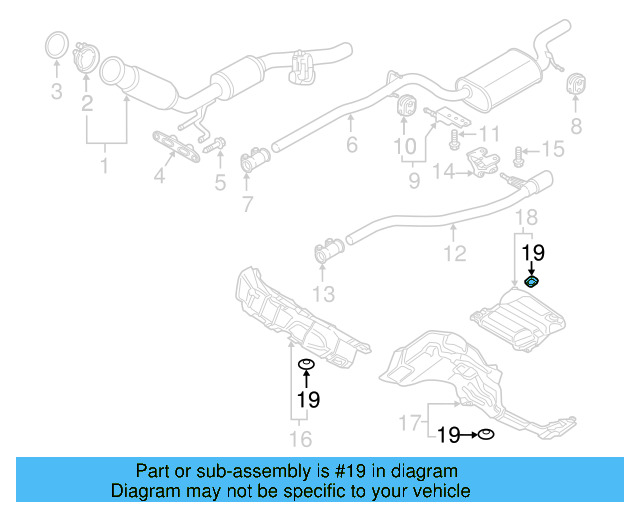 Exhaust Heat Shield Clamp N-903-350-04 - View 8