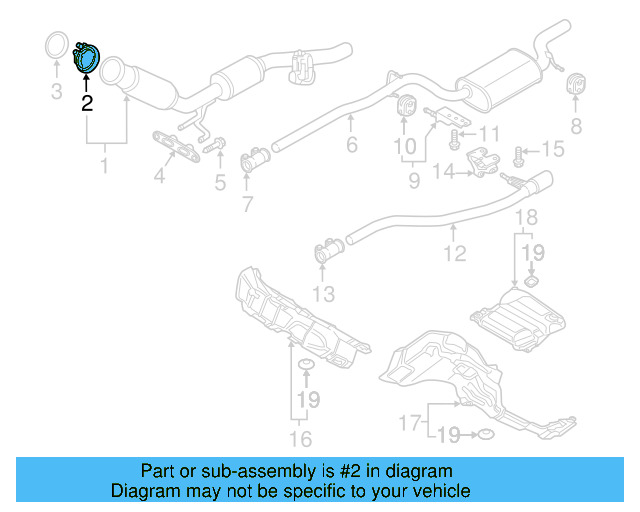 Exhaust Heat Shield Clamp N-903-350-04 - View 7
