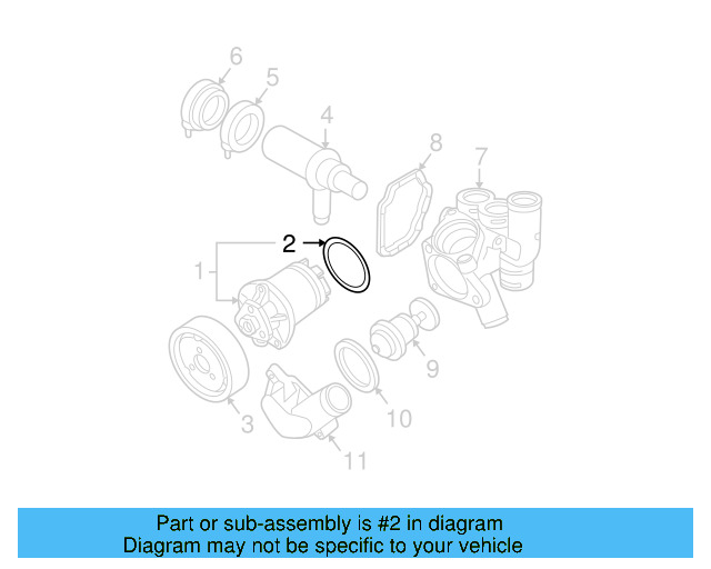 Water Pump Assembly Gasket N-904-363-01 - View 7