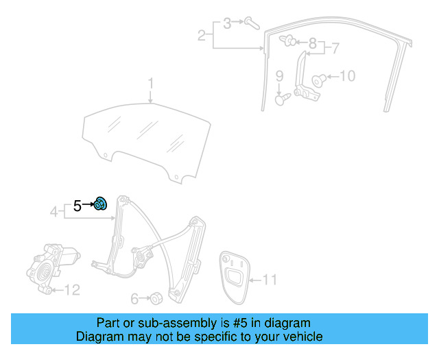 Window Regulator Nut N-904-560-02 - View 12