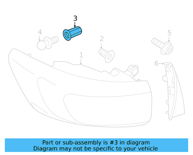 Tail Lamp Assembly Retainer Nut N-904-537-03 - View 2