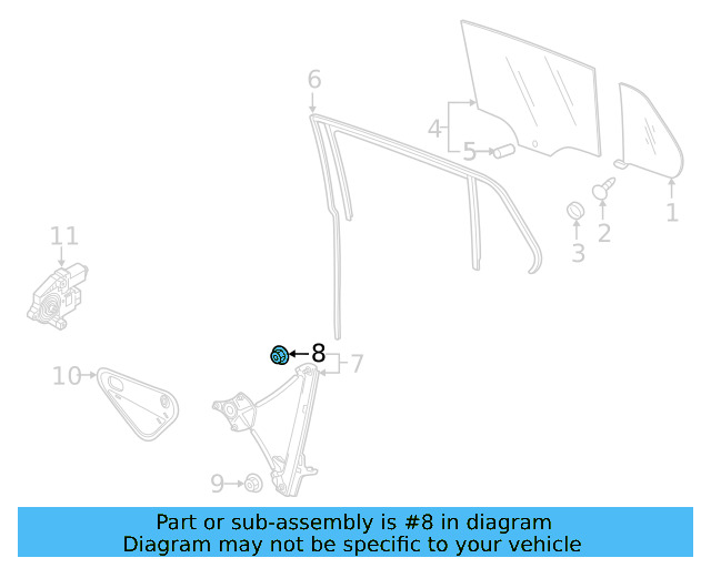 Window Regulator Nut N-904-560-02 - View 36