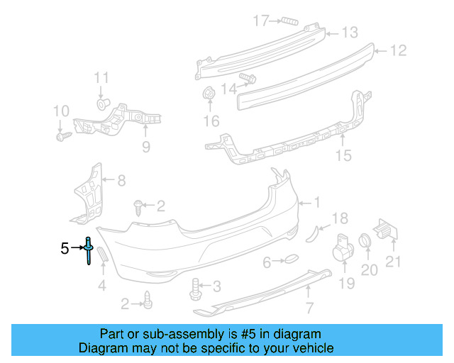 Fender Liner Extension Screw N-103-546-02 - View 209
