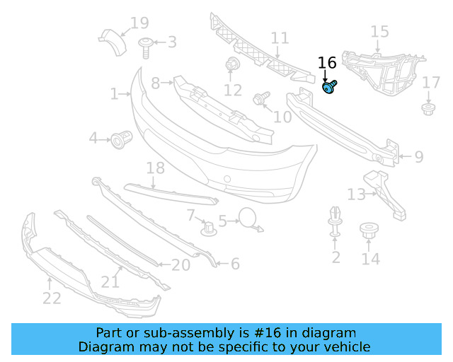 Bumper Cover Mount Bolt WHT-003-954 - View 79