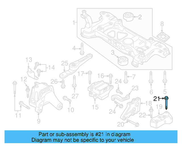 Trans Mount Bracket Stud N-911-270-01 - View 19