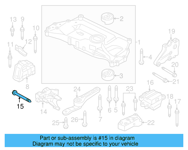 Gear Assembly Mount Bolt N-105-524-02 - View 56