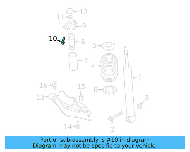 Shock Mount Bolt N-906-484-02 - View 44