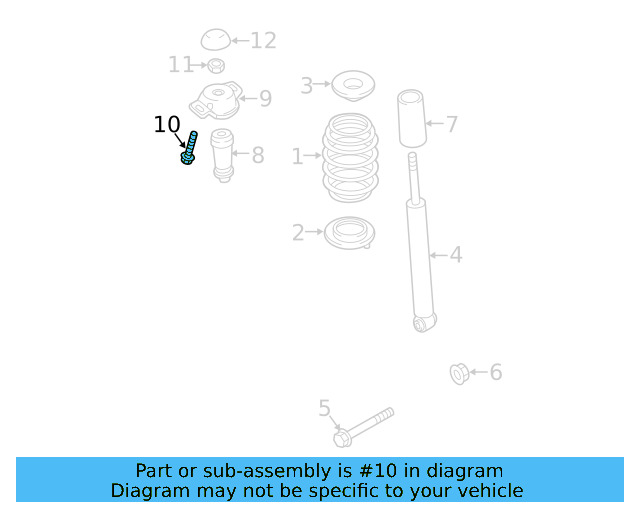Shock Mount Bolt N-906-484-02 - View 7