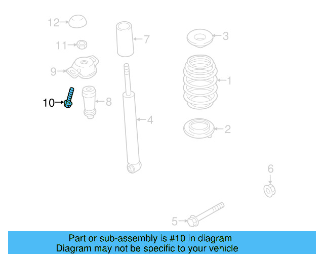 Shock Mount Bolt N-906-484-02 - View 66