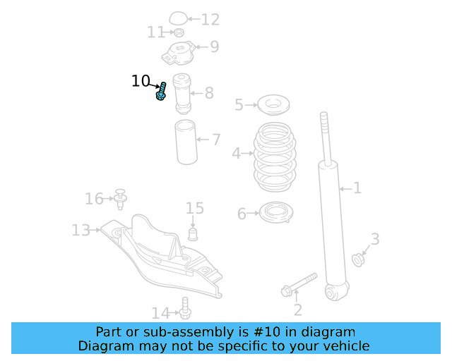 Shock Mount Bolt N-906-484-02 - View 99