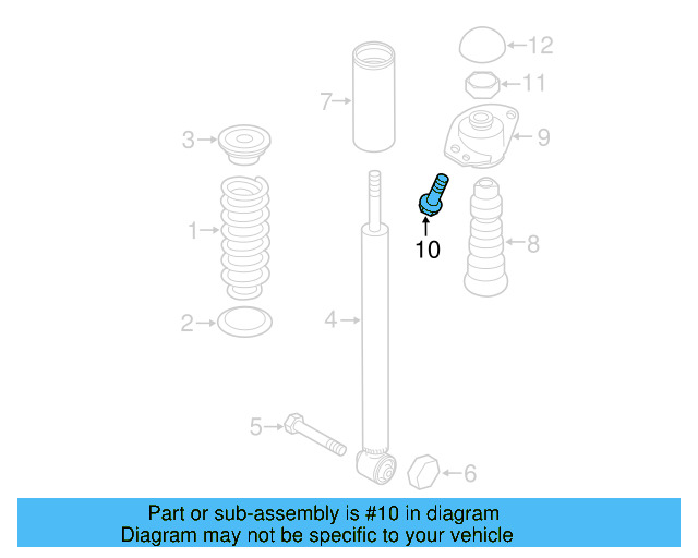 Shock Mount Bolt N-906-484-02 - View 17
