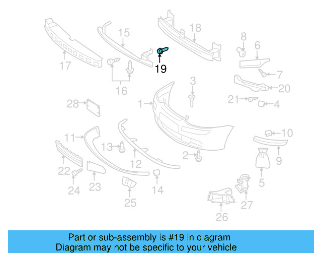 Shock Mount Bolt N-906-484-02 - View 104