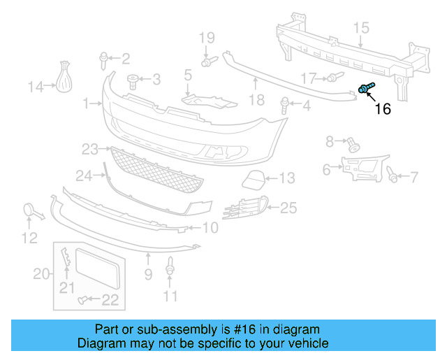 Shock Mount Bolt N-906-484-02 - View 107