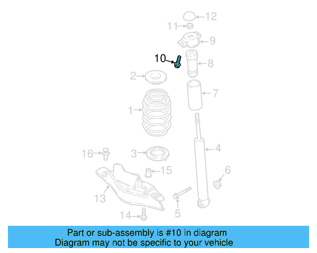Shock Mount Bolt N-906-484-02 - View 24