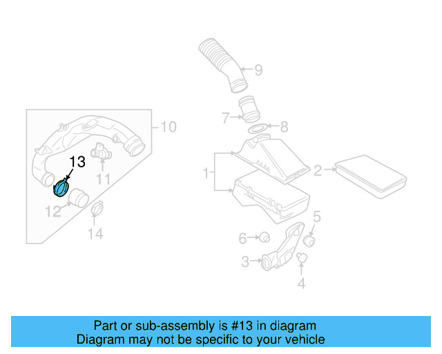 Intake Hose Clamp N-906-562-01 - View 106