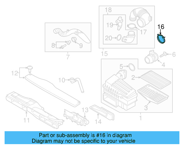 Intake Pipe Clamp N-909-509-01 - View 17