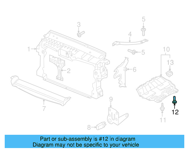 Upper Tie Bar Bolt N-906-833-06