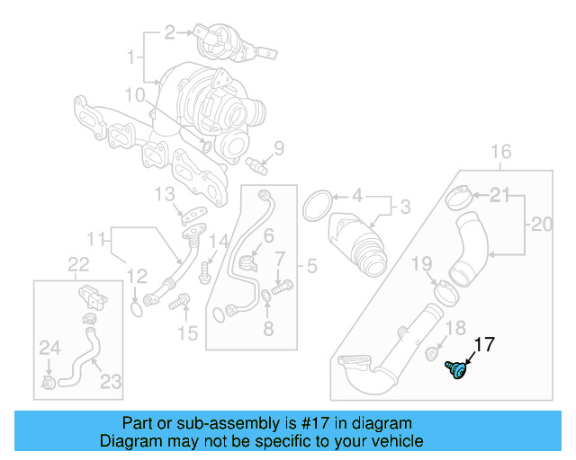 Air Pipe Bolt Assembly 3C0-145-830 - View 114