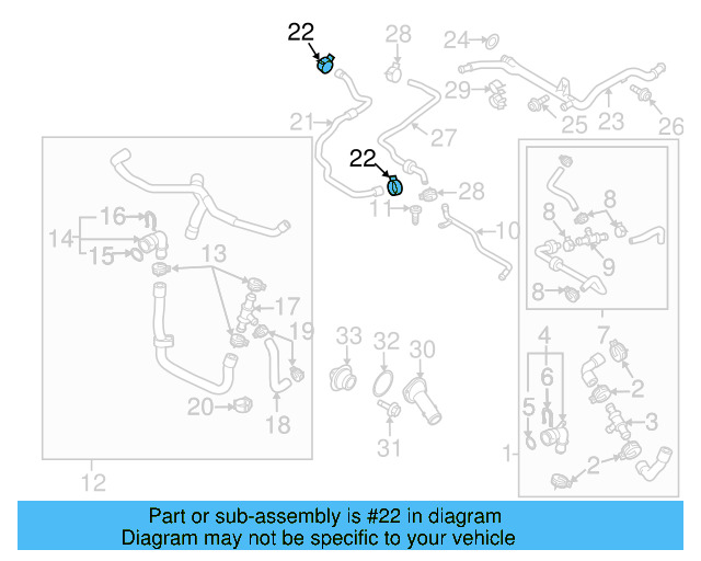 Reservoir Hose Clamp N-906-869-02 - View 100