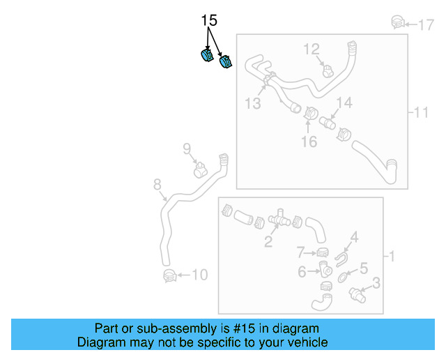 Reservoir Hose Clamp N-906-869-02 - View 428