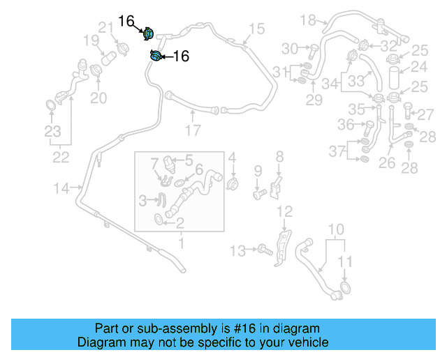 Overflow Hose Clamp N-906-867-01 - View 366