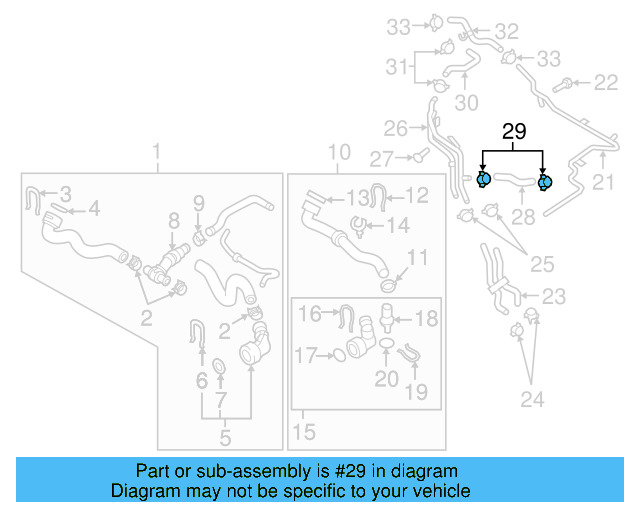 Reservoir Hose Clamp N-906-869-02 - View 302