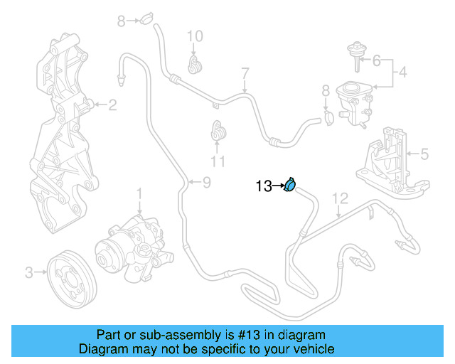 Reservoir Hose Clamp N-906-869-02 - View 282
