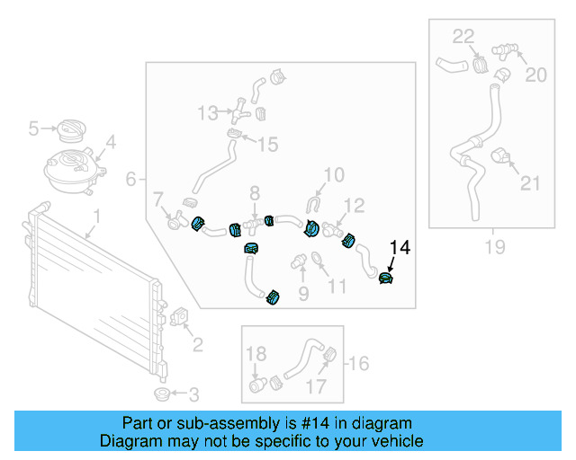 Reservoir Hose Clamp N-906-869-02 - View 453