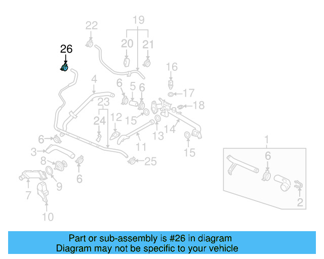 Overflow Hose Clamp N-906-867-01 - View 144