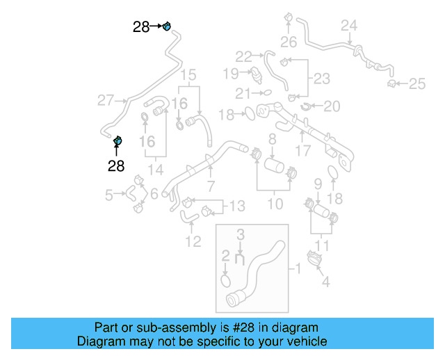 Overflow Hose Clamp N-906-867-01 - View 480