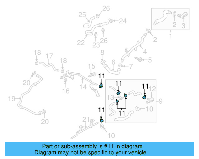 Overflow Hose Clamp N-906-867-01 - View 118