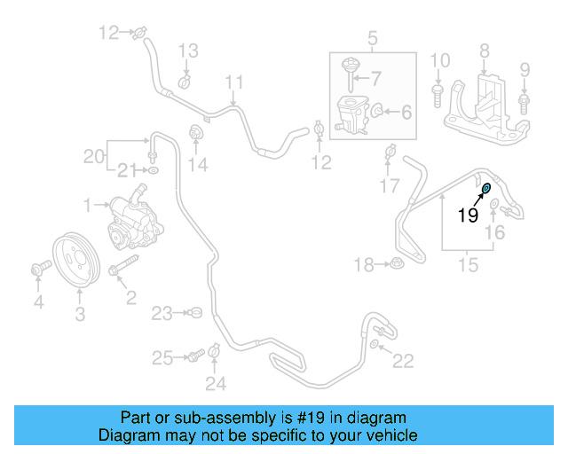 Reservoir Hose Clamp N-906-869-02 - View 166