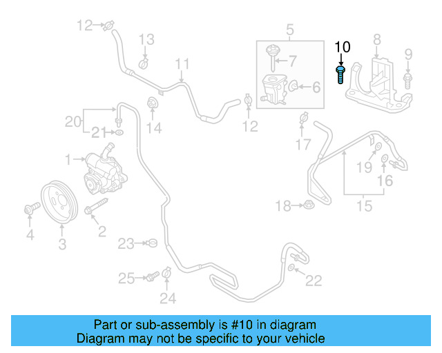 Reservoir Hose Clamp N-906-869-02 - View 245