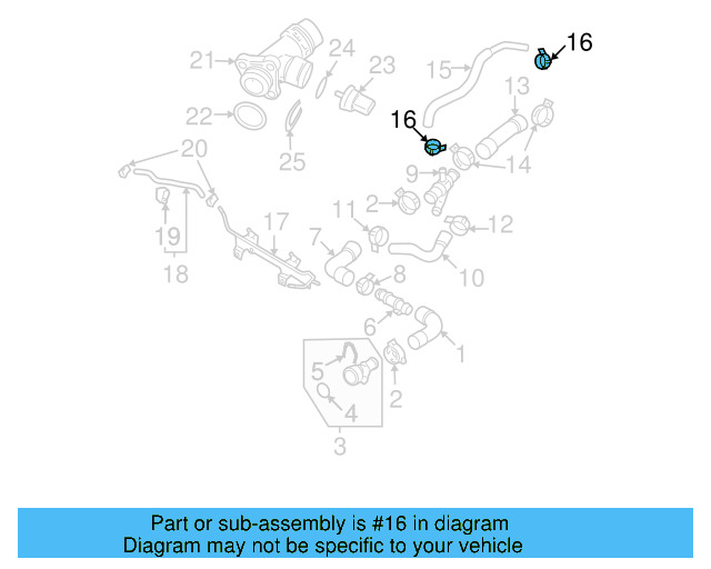 Overflow Hose Clamp N-906-867-01 - View 209