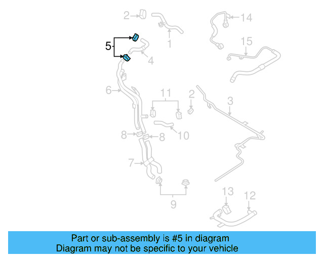 Reservoir Hose Clamp N-906-869-02 - View 408
