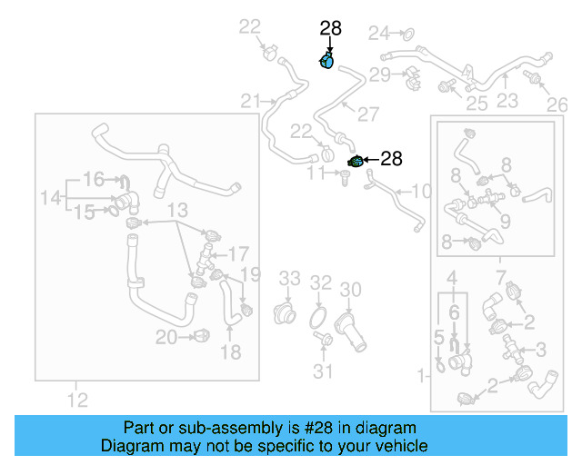 Reservoir Hose Clamp N-906-869-02 - View 102
