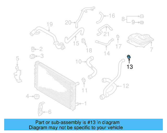 Reservoir Hose Clamp N-906-869-02 - View 336