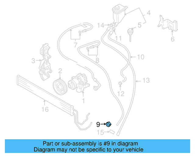 Reservoir Hose Clamp N-906-869-02 - View 221