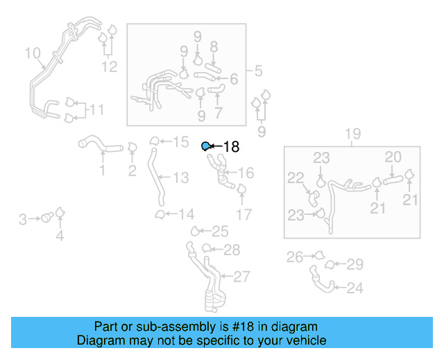 Reservoir Hose Clamp N-906-869-02 - View 202