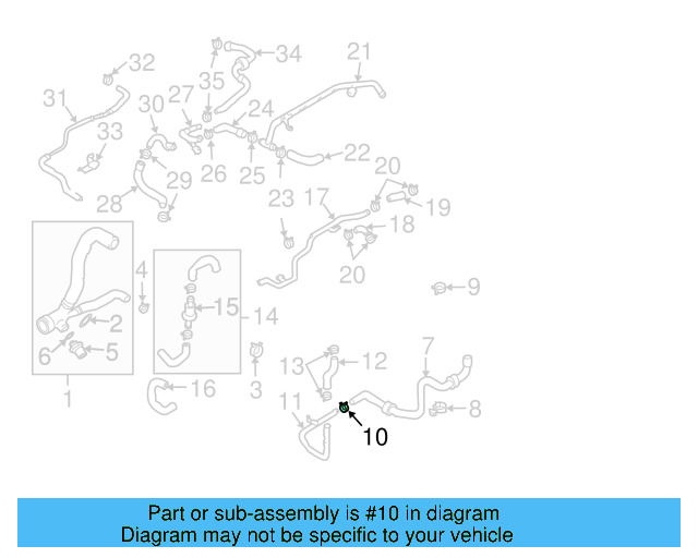 Reservoir Hose Clamp N-906-869-02 - View 138