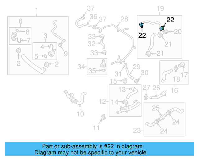 Reservoir Hose Clamp N-906-869-02 - View 16