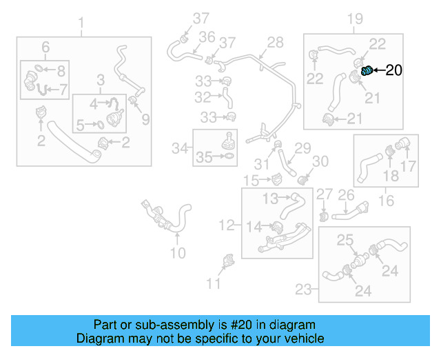 Reservoir Hose Clamp N-906-869-02 - View 15