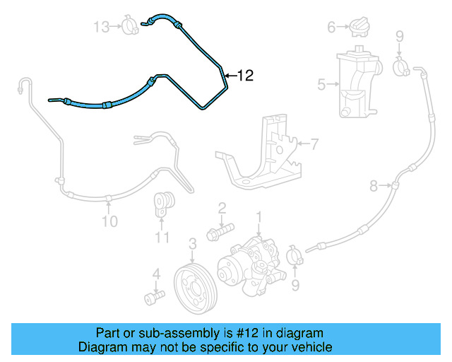 Reservoir Hose Clamp N-906-869-02 - View 414