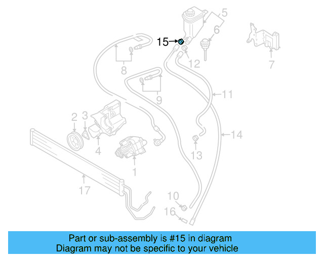 Reservoir Hose Clamp N-906-869-02 - View 22