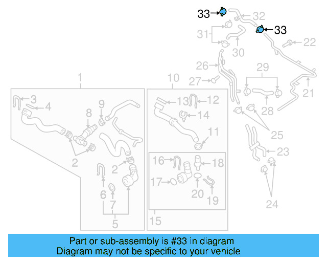 Reservoir Hose Clamp N-906-869-02 - View 90